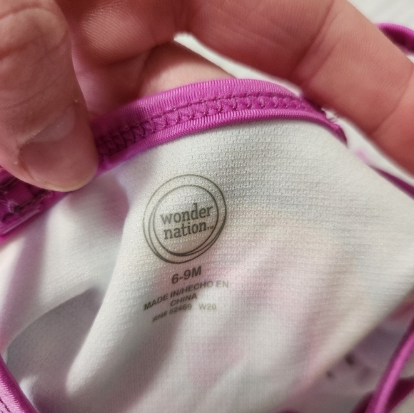 Girls Wonder Nation‎ one piece swimsuit size 6-9 months - Picture 8 of 8